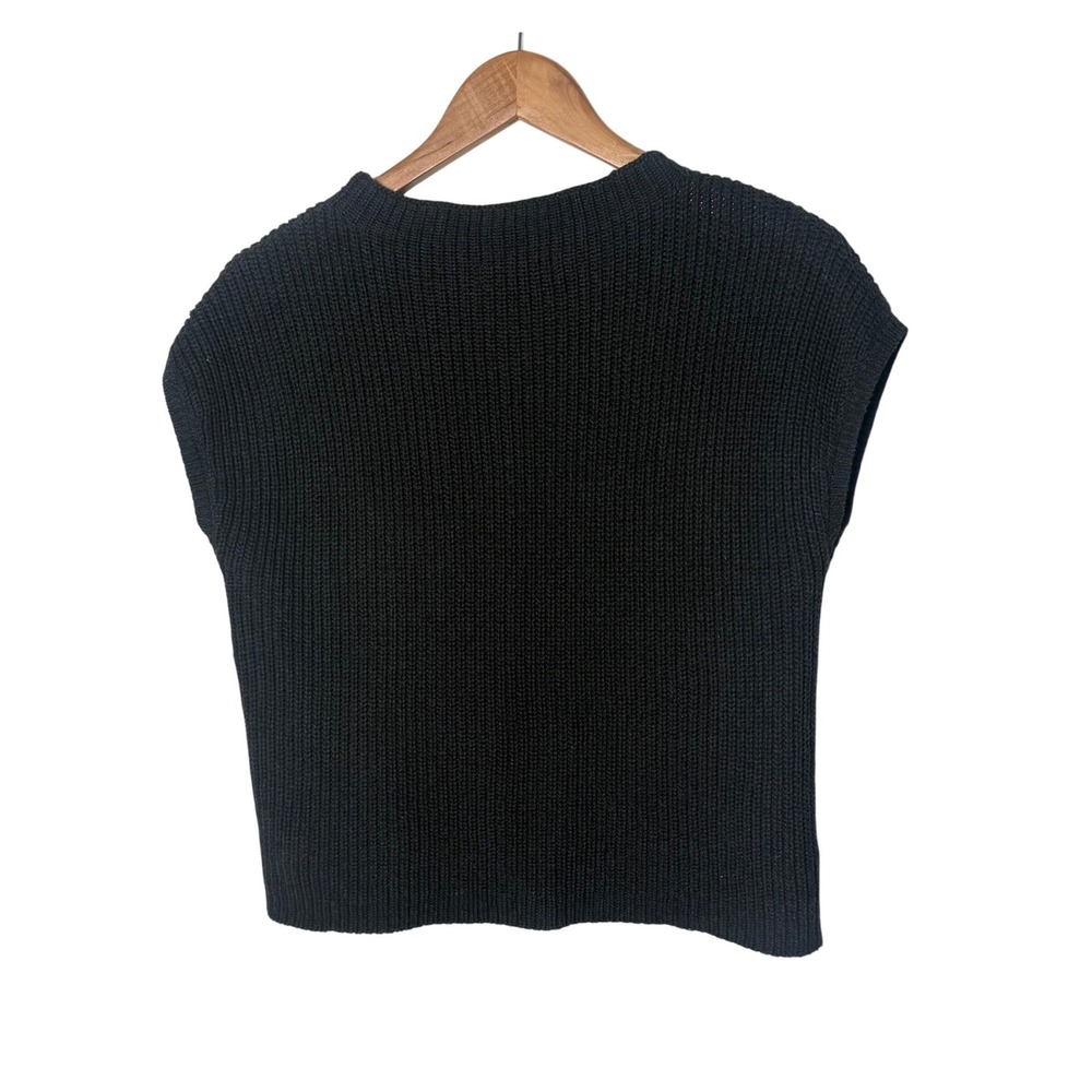 Lillusory Cropped Sweater Patch Pocket Distressed Size XS Boxy Knit Grunge - Picture 9 of 12